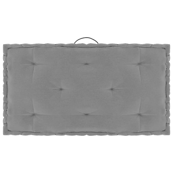 Paletten-bodenkissen Grau 73x40x7 Cm Baumwolle günstig online kaufen