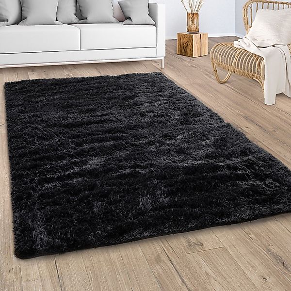Paco Home Hochflor-Teppich Silky 591, rechteckig, günstig online kaufen