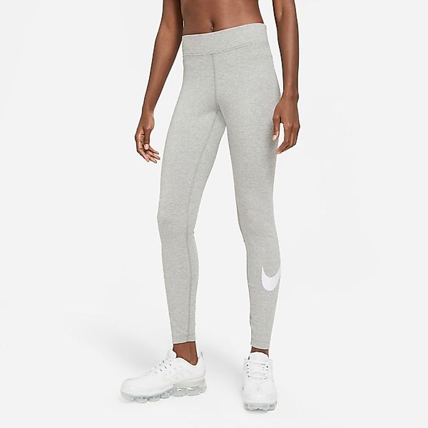 Nike Sportswear Essential Mid Rise Swoosh Big Leggings 2X Dk Grey Heather / günstig online kaufen