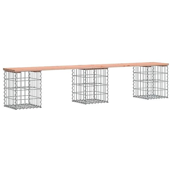 furnicato Gartenbank aus Gabionen 203x31x42 cm günstig online kaufen