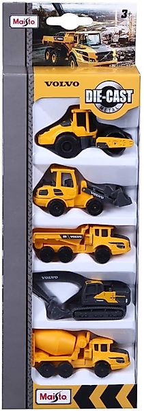 Maisto® Spielzeug-Auto Volvo Baufahrzeuge 5er-Set (8cm), günstig online kaufen