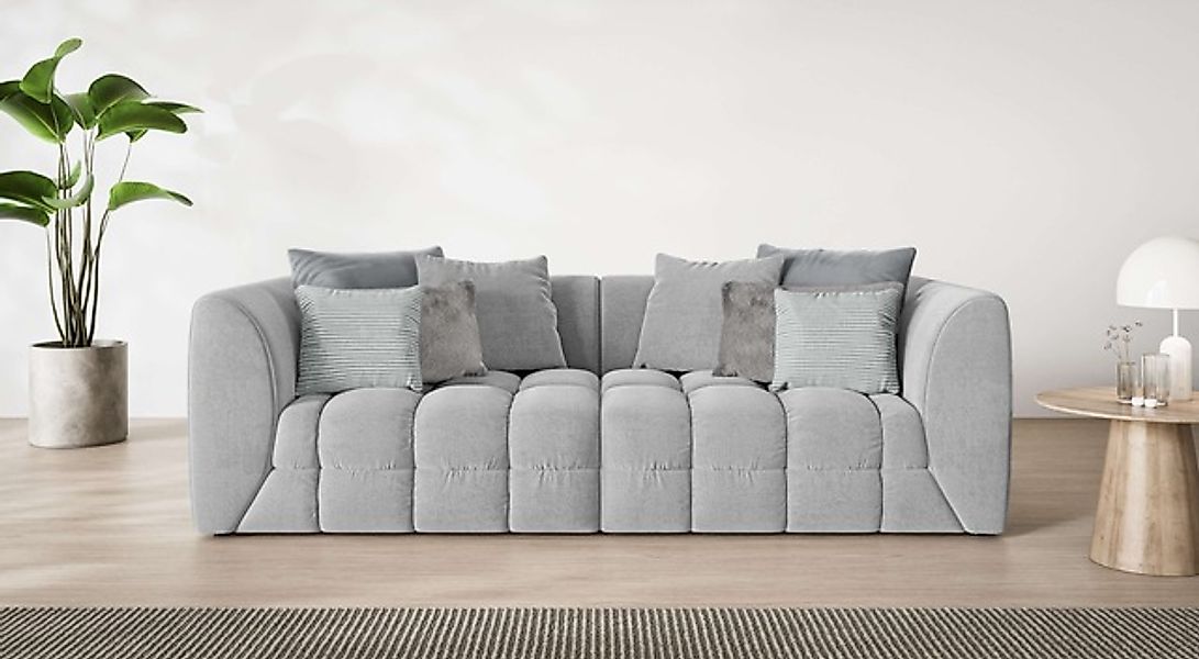 s.Oliver Big-Sofa »COBBO 3-Sitzer Design-Sofa Bubble-Optik, Maße B/T/H: 259 günstig online kaufen