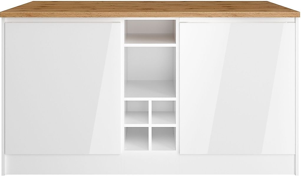 KOCHSTATION Kücheninsel »KS-Virginia«, Breite 153 cm, MDF-Fronten, Flaschen günstig online kaufen
