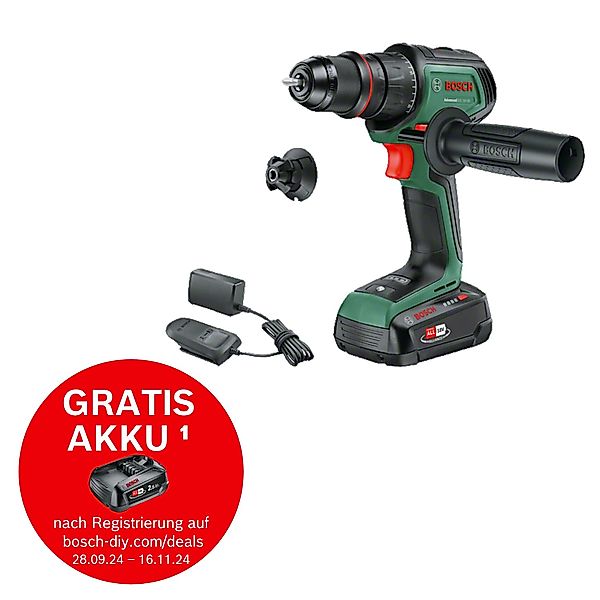 Bosch 18 V Akku-Bohrschrauber Advanced Drill 18 V-80 inkl. 2,5 Ah Akku günstig online kaufen