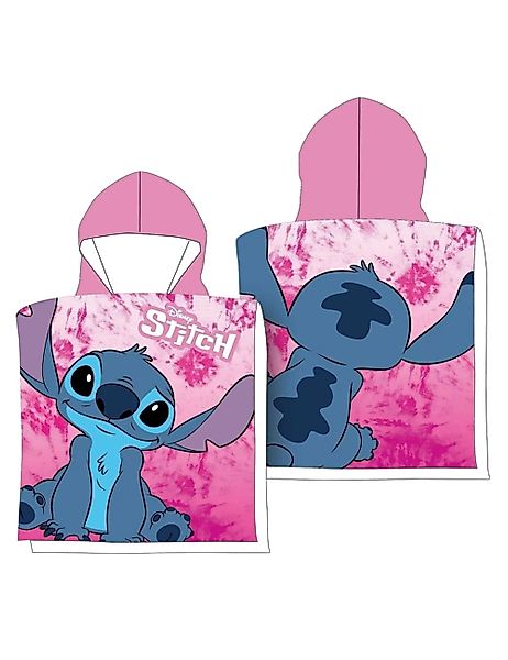 Disney Kapuzenhandtuch Badeponcho Stitch, 100% Baumwolle günstig online kaufen