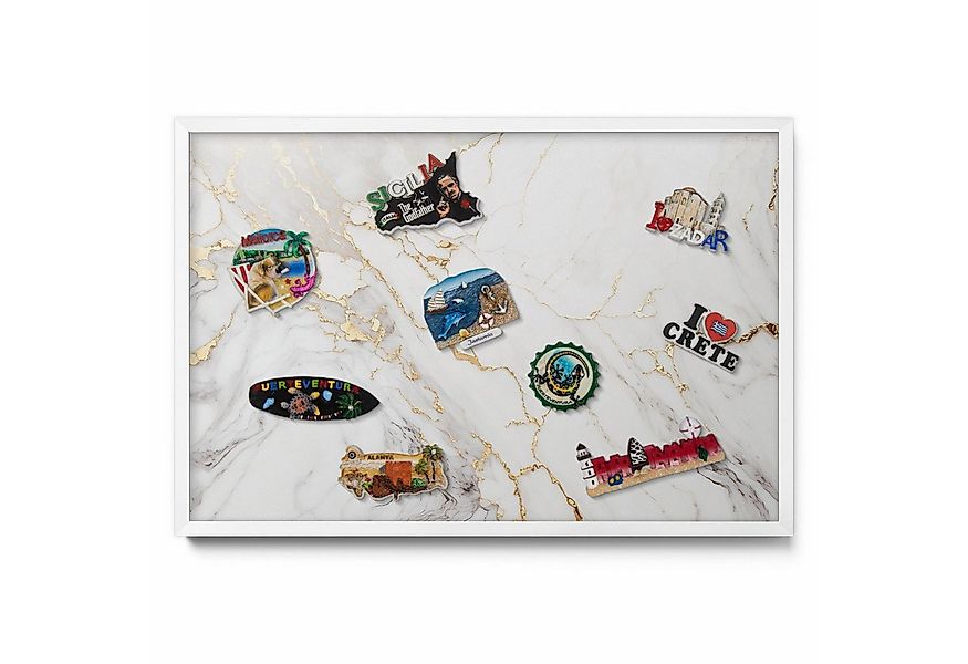 Tulup Magnettafel Weiß mit weißem Rahmen, zur Wandbefestigung, Magnettafel günstig online kaufen