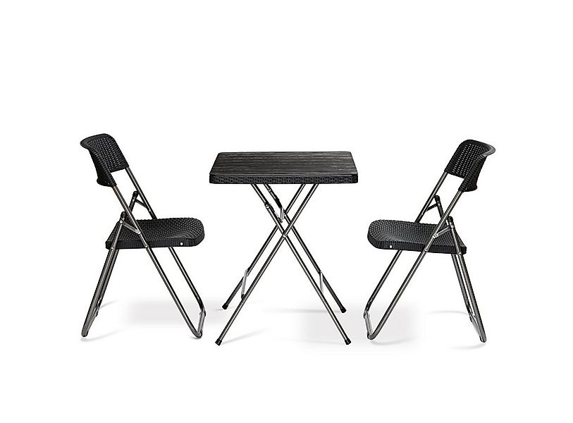 Sekey Balkonset Balkonmöbel Set Klapptisch mit 2 stühlen Bistro-Set Klappba günstig online kaufen