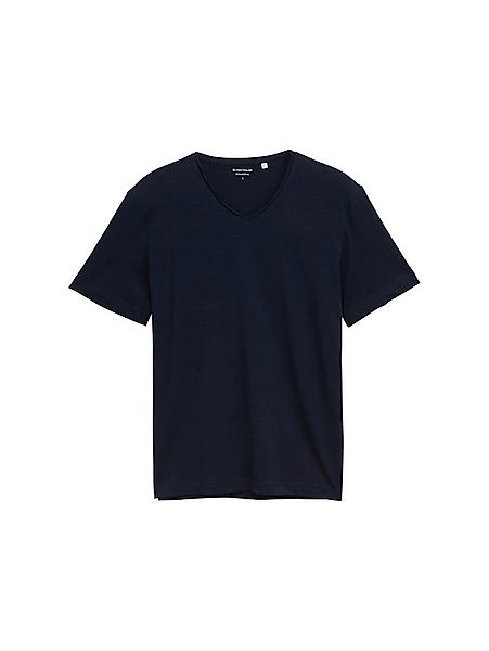 TOM TAILOR T-Shirt slub v-neck t-shirt günstig online kaufen