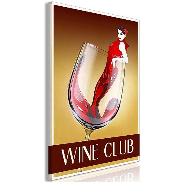 Wandbild - Wine Club (1 Part) Vertical günstig online kaufen