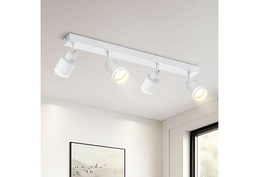 ZMH Deckenstrahler 4 Flammig Schwenkbar Deckenleuchte Küchenlampe für Büro günstig online kaufen