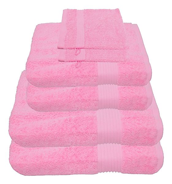 Julie Julsen Handtücher 6-Handtücher-Babyrosa, Baumwolle (6-St) günstig online kaufen