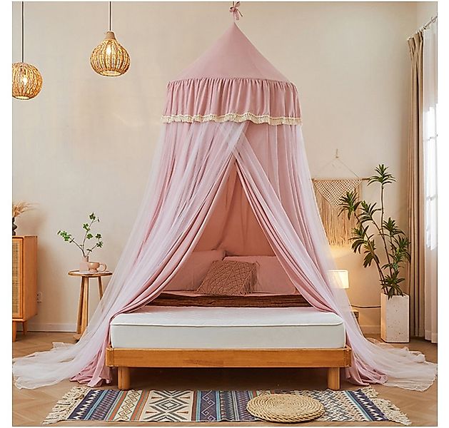 Jibenhome Moskitonetz Doppelschicht Moskitonetz, Bett Baldachin, Lichtblock günstig online kaufen