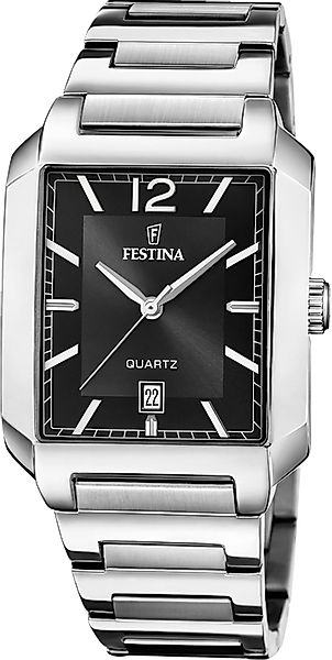 Festina Quarzuhr Festina Herrenuhr Edelstahl silber, günstig online kaufen