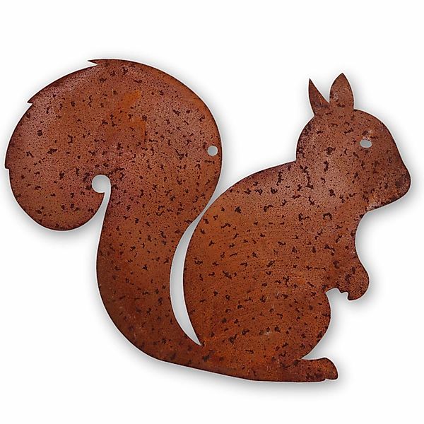 Rostikal Gartenfigur Eichhörnchen Dekofigur Herbstdeko, echter günstig online kaufen