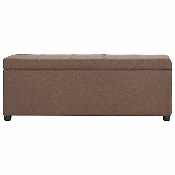 Bank Mit Staufach 116 Cm Braun Polyester günstig online kaufen