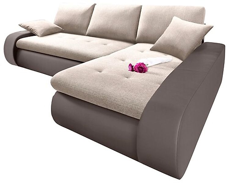 TRENDMANUFAKTUR Ecksofa »Indie, modern und bequem, Materialmix, OTTOs Choic günstig online kaufen
