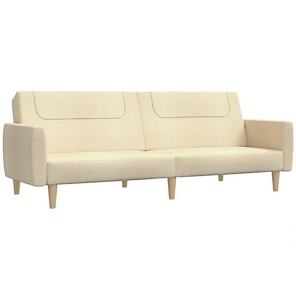 vidaXL Schlafsofa 2-Sitzer Creme Stoff 375787 günstig online kaufen