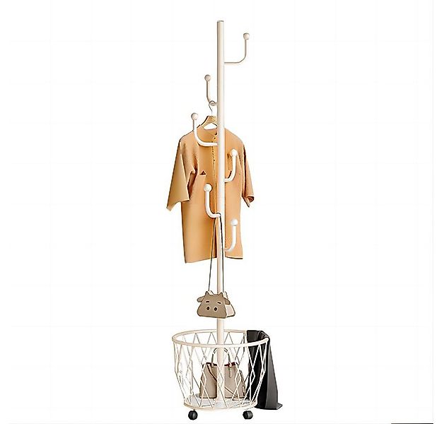 NUODWELL Garderobenständer Metall BaumstäNder, Rollender KleiderstäNder Mit günstig online kaufen