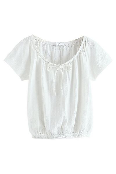 Next T-Shirt T-Shirt mit U-Ausschnitt und Ballonsaum (1-tlg) günstig online kaufen