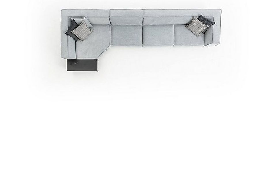 JVmoebel Ecksofa Grau Sofa Stoff Couchen Möbel 430x165 Sofa Modernes, Made günstig online kaufen