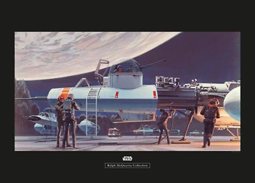 KOMAR Wandbild - Star Wars Classic RMQ Yavin Hangar - Größe: 70 x 50 cm meh günstig online kaufen