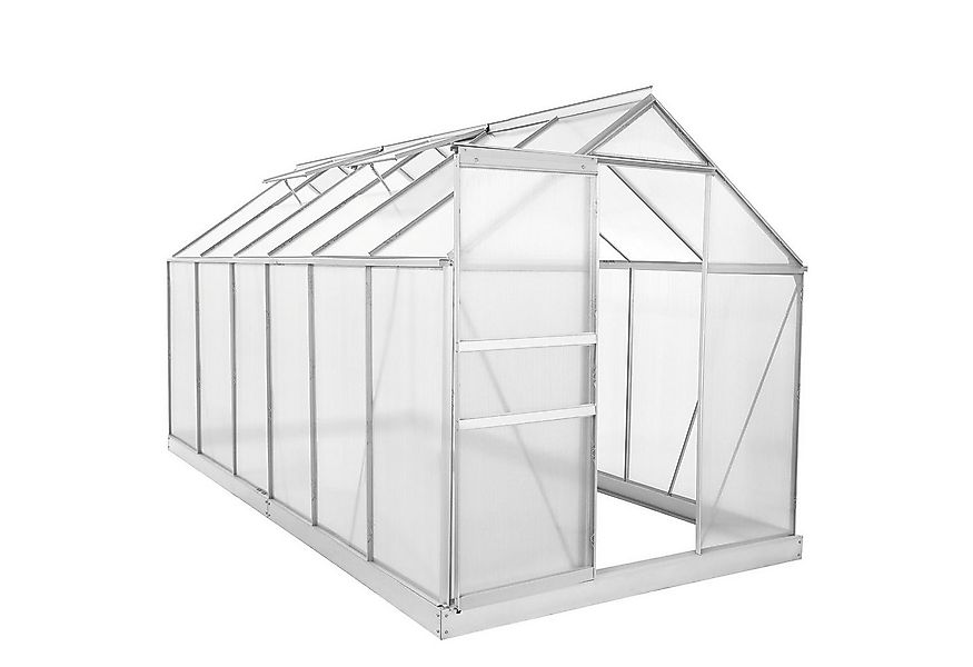 Zelsius Gewächshaus Zelsius Aluminium Gewächshaus mit Fundament, 380 x 190 günstig online kaufen