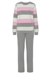Vivance Dreams Pyjama 2 Stk. tlg., aus weichem Frottée und mit Colorblock S günstig online kaufen