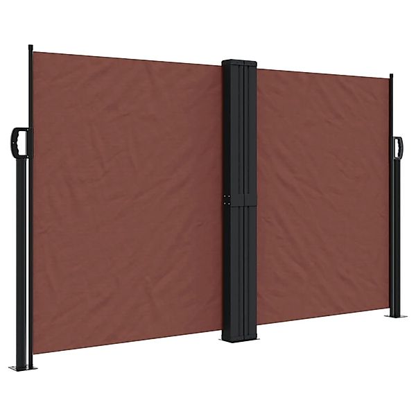 furnicato Seitenmarkise Ausziehbar Braun 140x1200 cm günstig online kaufen
