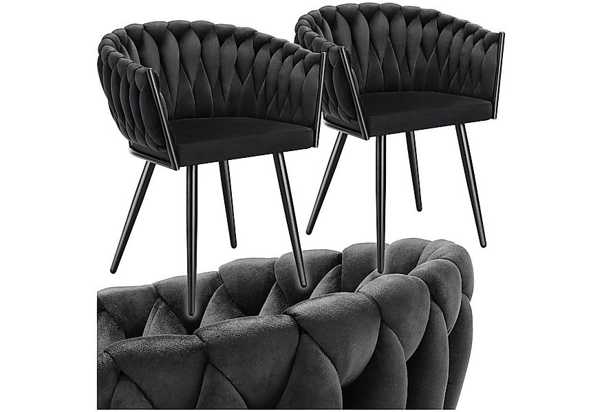 tectake Esszimmerstuhl Küchenstuhl Astano, Belastbarkeit 120 kg, schwarz (S günstig online kaufen