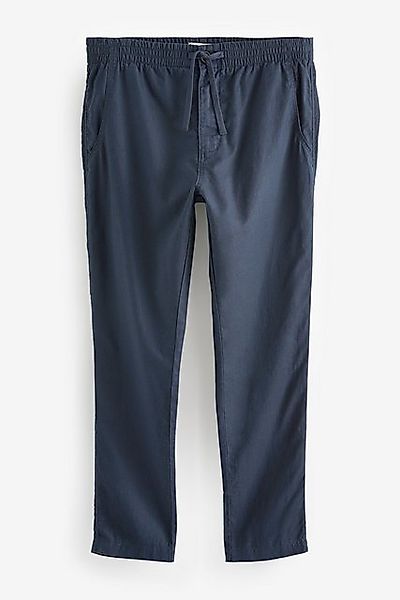 Next Dehnbund-Hose Slim Fit Hose mit Kordelzug aus Leinenmischung (1-tlg) günstig online kaufen