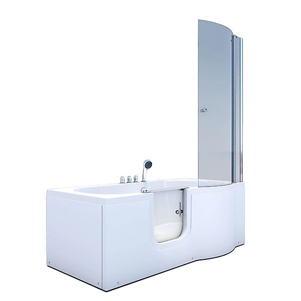 AcquaVapore Seniorendusche und Badewanne mit Tür S12D-TH-L Dusche 170x85 günstig online kaufen