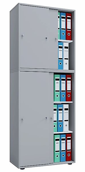 VCM Aktenschrank "Büroschrank Aktenschrank Schiebetüren Lona 5fach" 1 Stk. günstig online kaufen