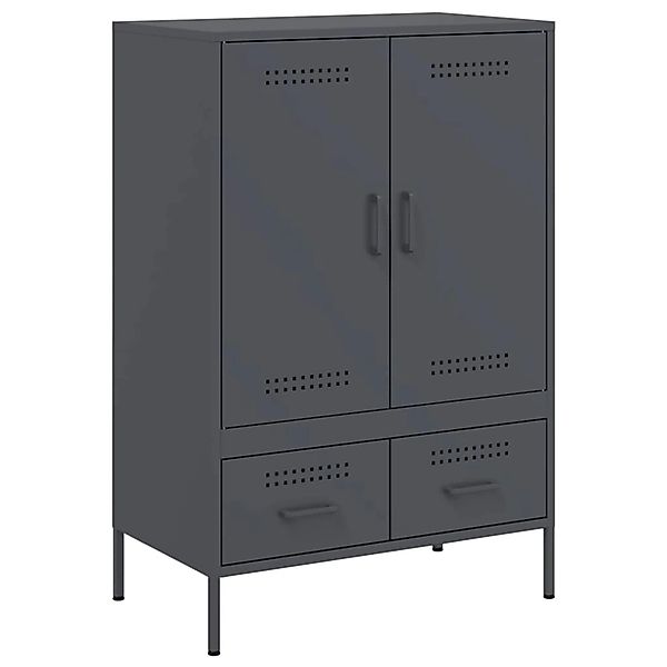 vidaXL Highboard Anthrazit 68x39x101,5 cm Stahl 843110 günstig online kaufen