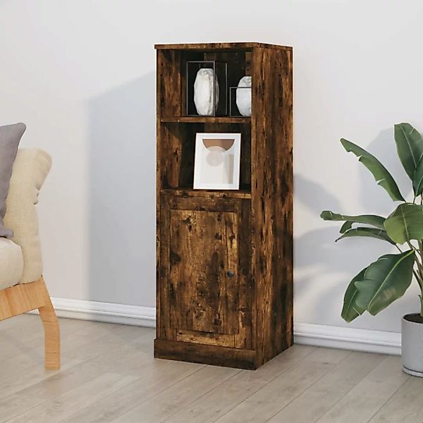 Vidaxl Highboard Räuchereiche 36x35,5x103,5 Cm Holzwerkstoff günstig online kaufen