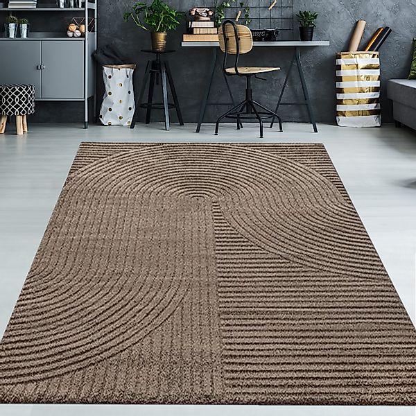 TeppichHome24 Teppich Moderner Teppich mit Bogenmuster günstig online kaufen