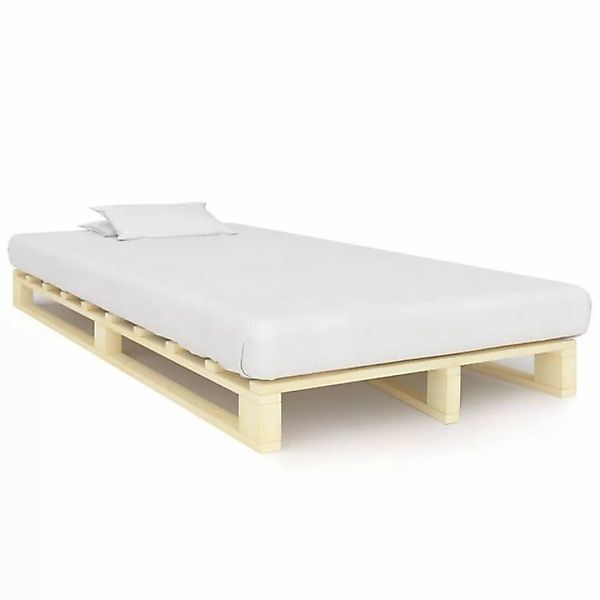 furnicato Bett Palettenbett Massivholz Kiefer 120×200 cm günstig online kaufen