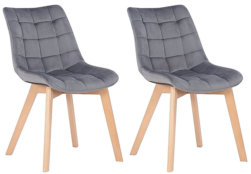 CLP Esszimmerstuhl Passaic Samt (2er Set), günstig online kaufen
