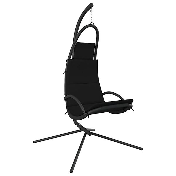 vidaXL Garten-Hängestuhl mit Kissen Schwarze Oxford-Gewebe und Stahl 162985 günstig online kaufen