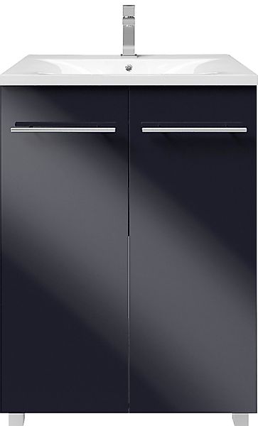 welltime Waschtisch "BAJA", Badmöbel inkl. Keramikwaschbecken, Breite 60cm günstig online kaufen
