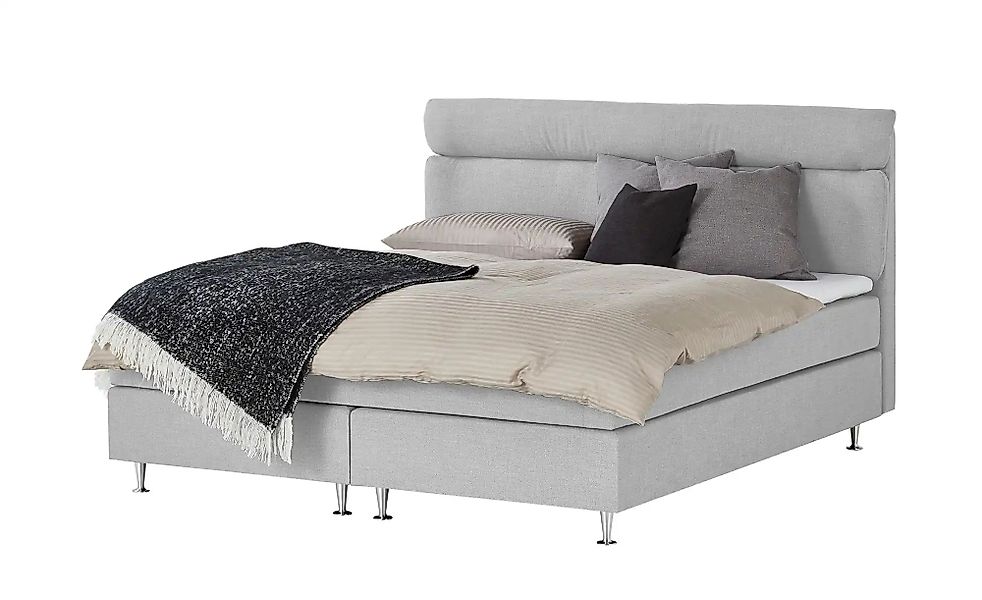 Boxspringbett  Fero ¦ grau ¦ Maße (cm): B: 151 H: 105,5 Betten > Boxspringb günstig online kaufen