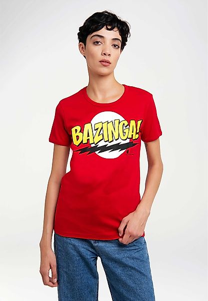 LOGOSHIRT T-Shirt "Big Bang Theory  Bazinga" mit coolem Frontprint günstig online kaufen