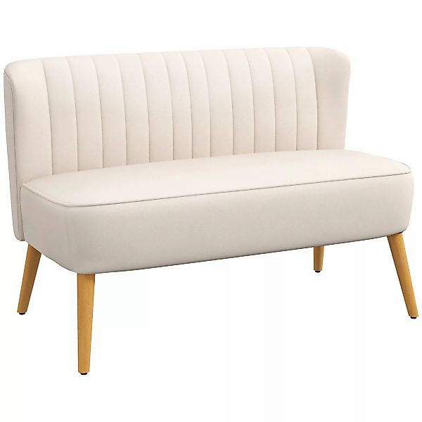 HOMCOM 2-Sitzer Zweisitzer, Loveseat mit Leinenoptik, günstig online kaufen