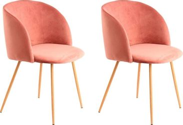 Kayoom Polsterstuhl »Stuhl Celina 110 2er-Set Grau,samtweicher Bezug in mod günstig online kaufen