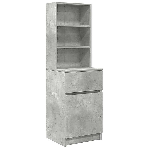 vidaXL Nachttisch Nachttisch Betongrau 39x35x125 cm günstig online kaufen