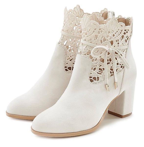 LASCANA Sommerstiefelette High-Heel-Stiefelette mit modischer Spitze und be günstig online kaufen