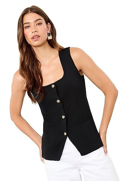 LIPSY Anzugweste Lipsy Strickweste mit Karreeausschnitt und Knöpfen (1-tlg) günstig online kaufen