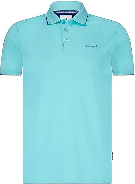 State of Art Poloshirt Piqué Hellblau - Größe M günstig online kaufen