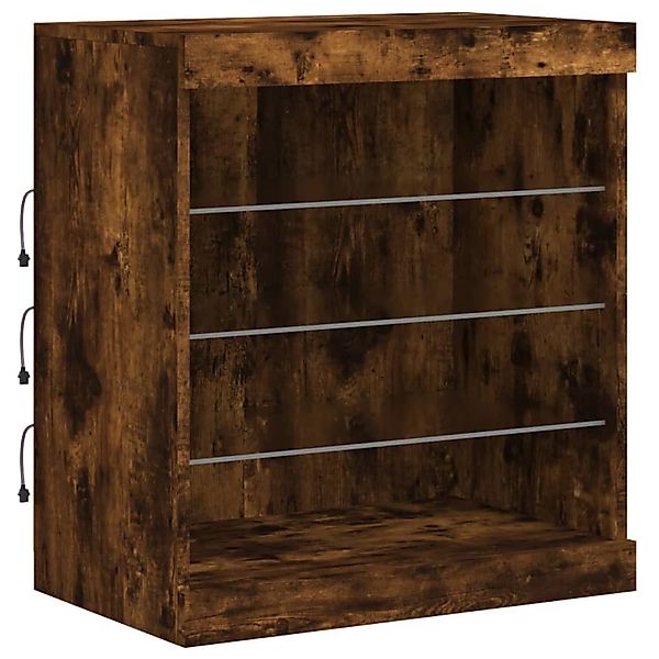 vidaXL Sideboard Sideboard mit LED-Leuchten Räuchereiche günstig online kaufen