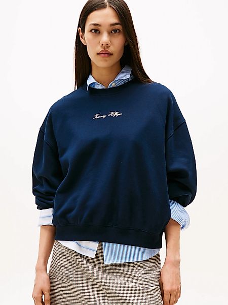 Tommy Hilfiger Sweatshirt "CLASSIC SCRIPT TERRY SWEATSHIRT" günstig online kaufen