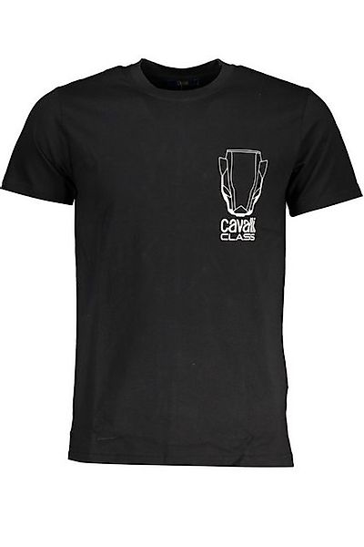 Cavalli Class T-Shirt Stilvolles Kurzarm Herren T-Shirt Schwarz mit günstig online kaufen